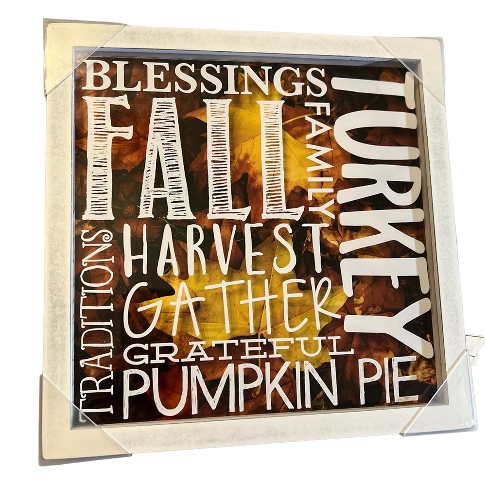 NWT Thanksgiving Fall Autumn Wall Hanging Decor